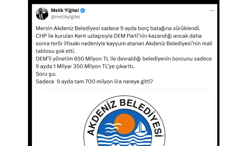 AKDENİZ BELEDİYESİ ÜLKE GÜNDEMİNE DÜŞTÜ