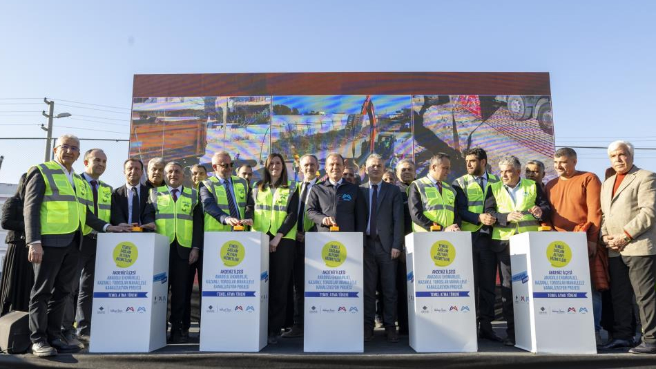 Mersin'de AB destekli kanalizasyon projesinin temeli atıldı