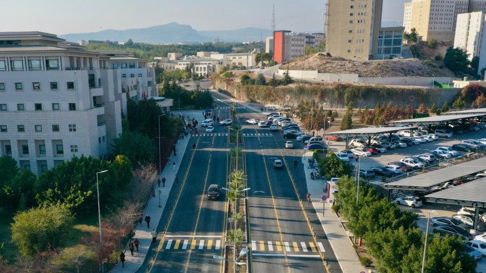 MEÜ Tıp Fakültesi Hastanesi'nin giriş yolu yenilendi