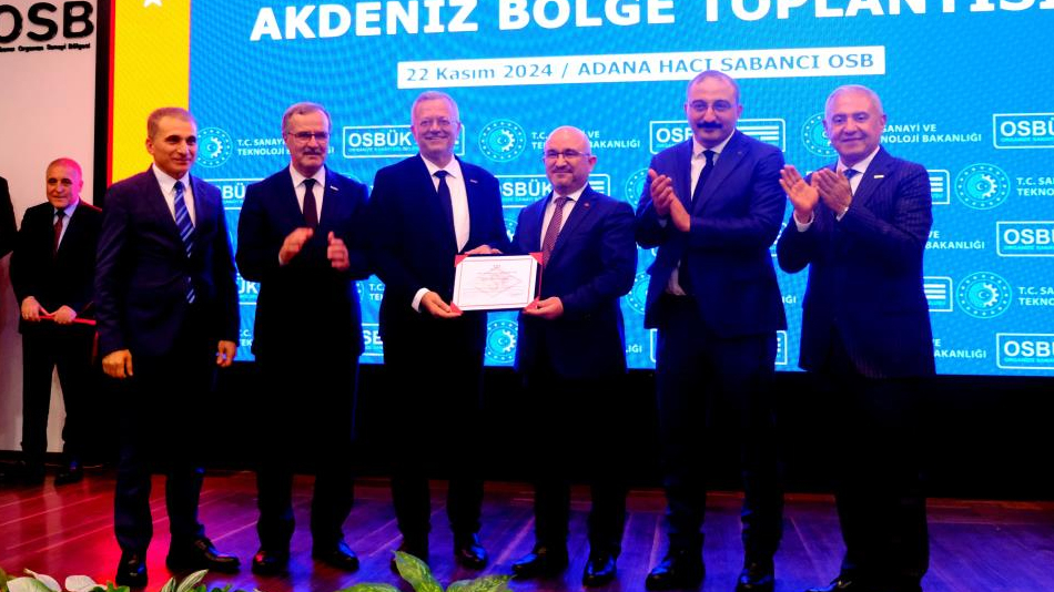 MTOSB, 'Yeşil OSB Belgesi' almaya hak kazandı